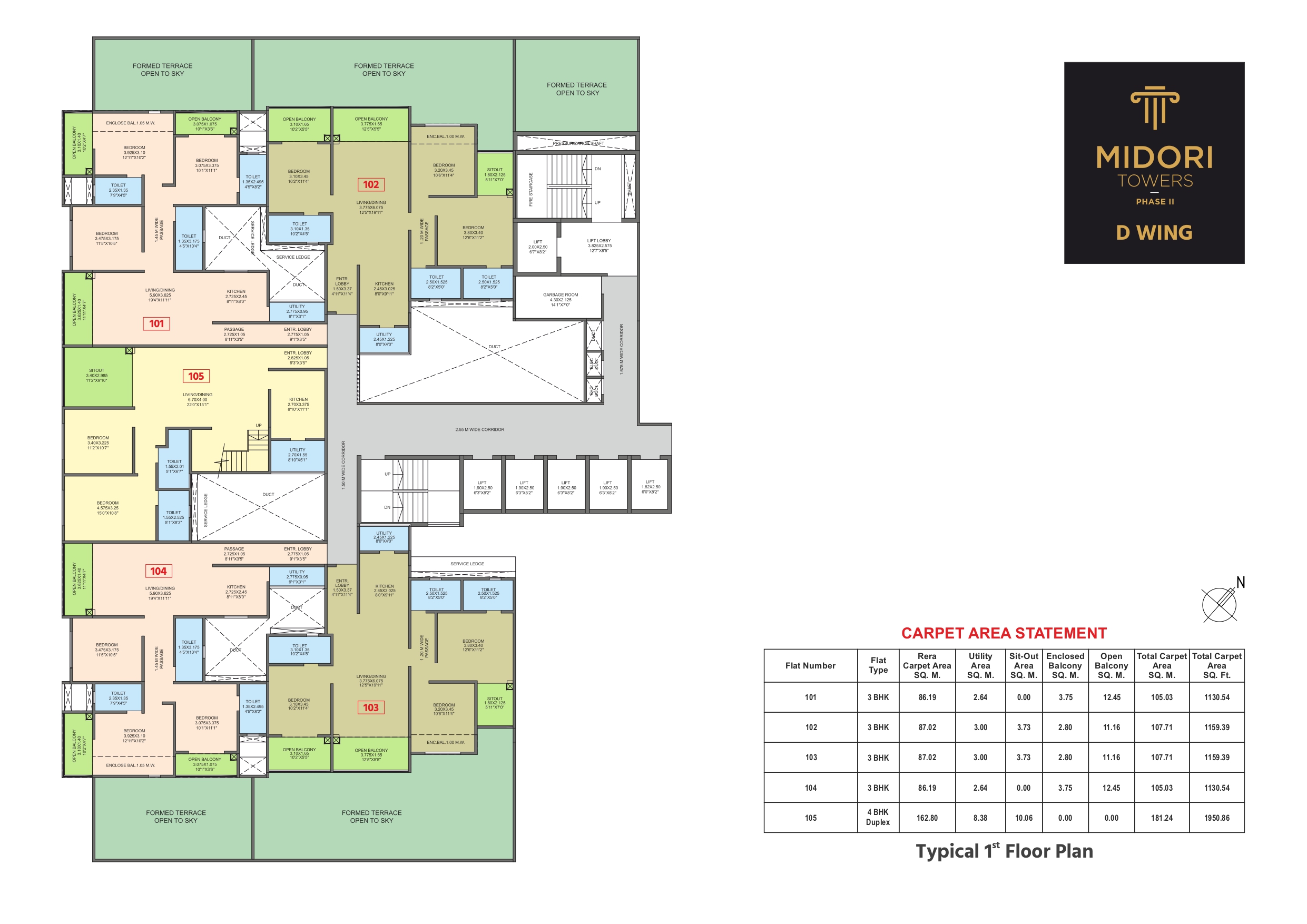 venkatesh midtowers pimpri chinchwad typical plan